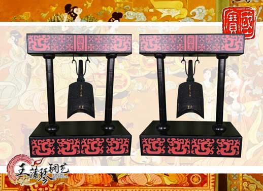單件編鐘工藝品、外賓禮品、中國青銅編鐘